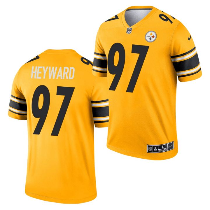 Men Pittsburgh Steelers #97 Cameron Heyward Nike Gold Inverted Legend NFL Jersey